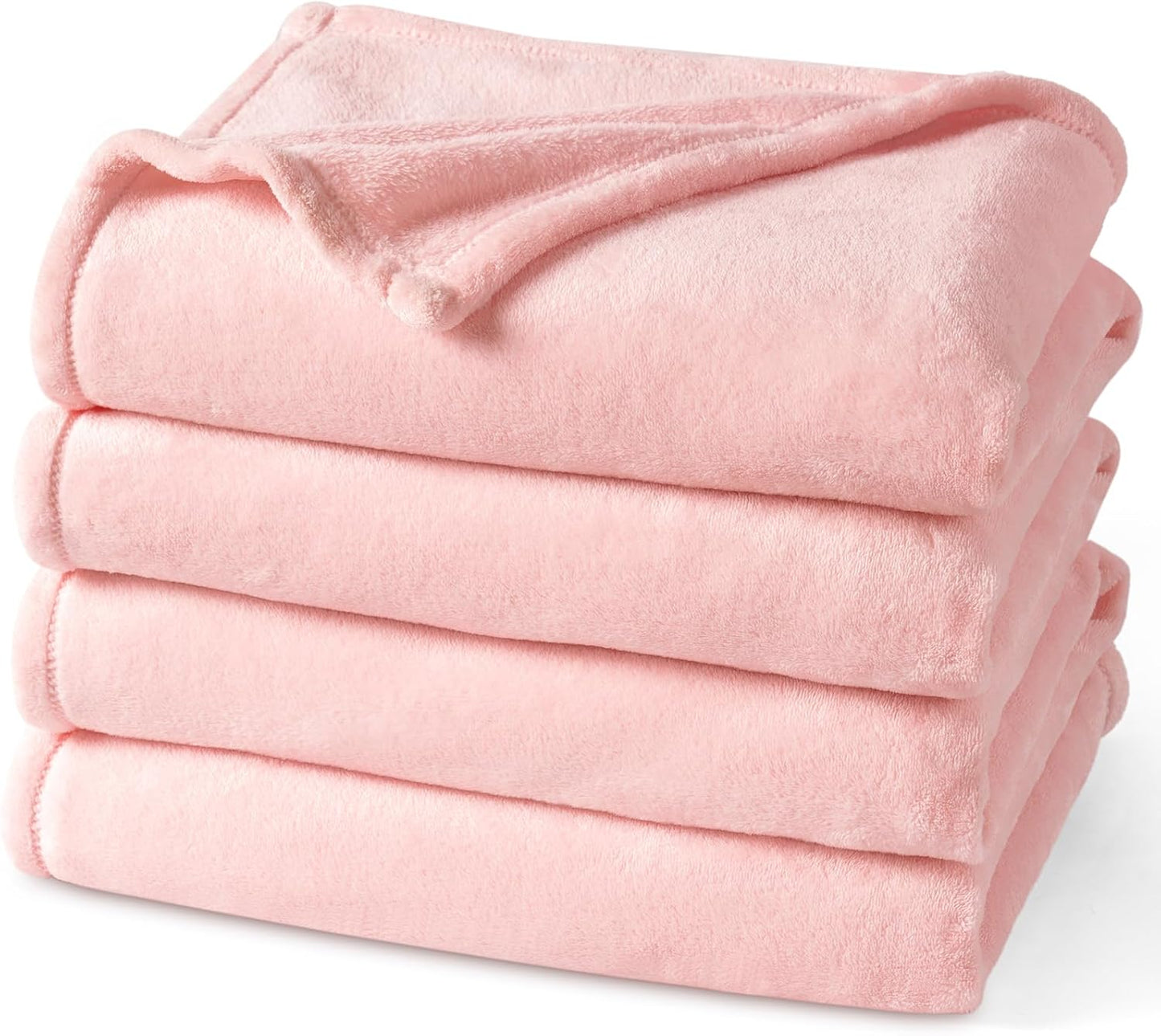 PHF Ultra Soft Fleece Blanket Twin Size, No Shed No Pilling Luxury Plush Cozy 300GSM Lightweight Blanket for Bed, Couch, Chair, Sofa Suitable for All Season, 66" x 90", Khaki