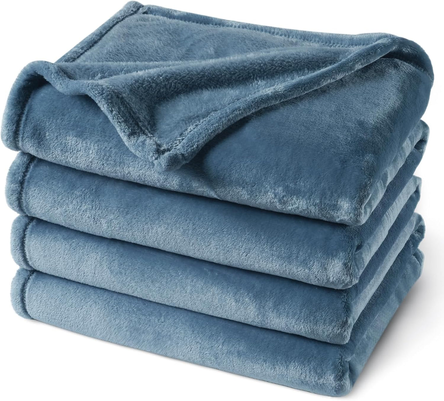 PHF Ultra Soft Fleece Blanket Twin Size, No Shed No Pilling Luxury Plush Cozy 300GSM Lightweight Blanket for Bed, Couch, Chair, Sofa Suitable for All Season, 66" x 90", Khaki