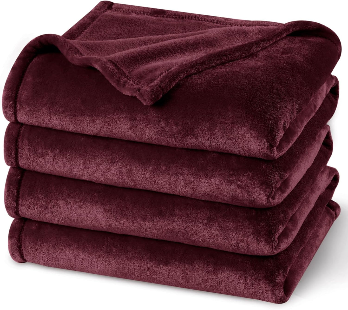 PHF Ultra Soft Fleece Blanket Twin Size, No Shed No Pilling Luxury Plush Cozy 300GSM Lightweight Blanket for Bed, Couch, Chair, Sofa Suitable for All Season, 66" x 90", Khaki