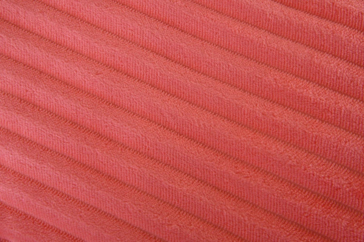 Mintra Home Sherpa Stripe Flannel Throw Blanket (Coral, 70in x 86in (Large))