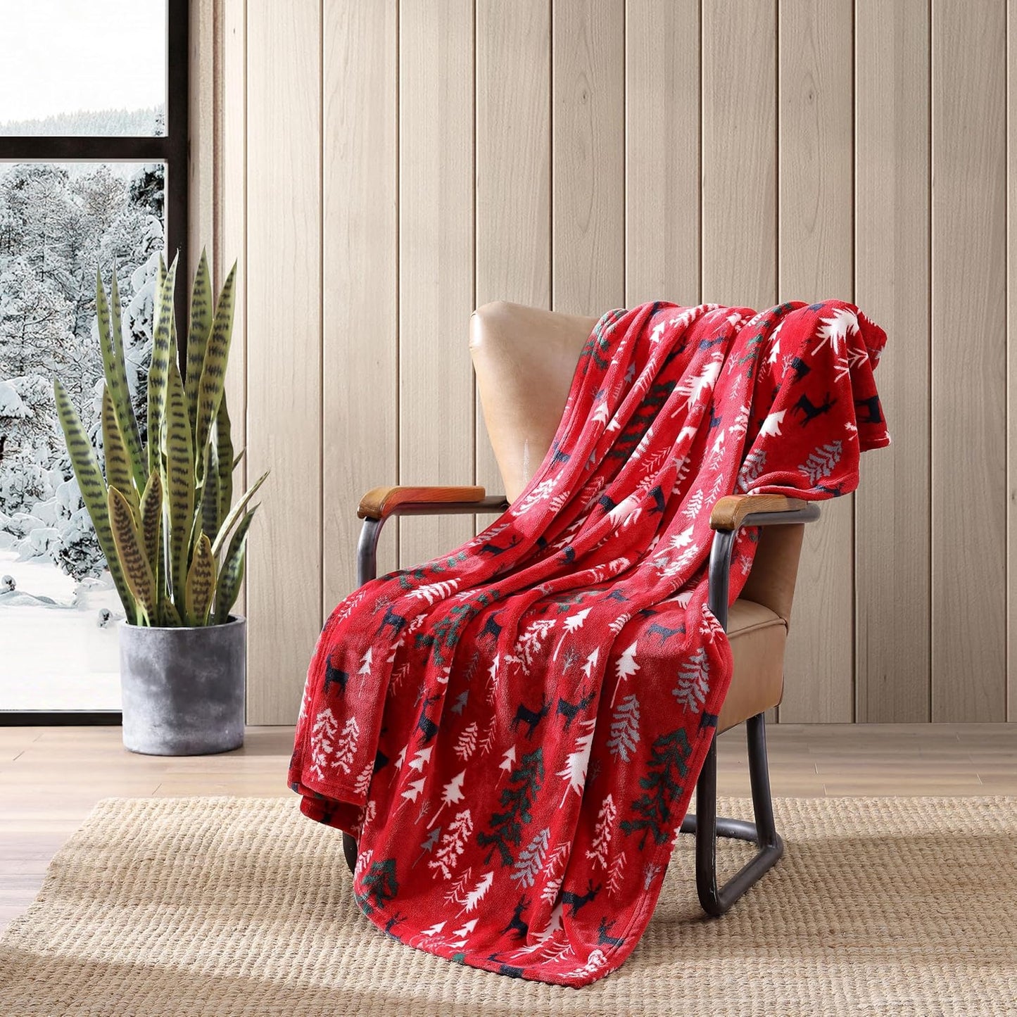 Eddie Bauer - Blanket, Super Soft Reversible Sherpa & Brushed Fleece Bedding, Throw Blankets for Couch, Ideal for Lounging (Clyde Hill Stripe)