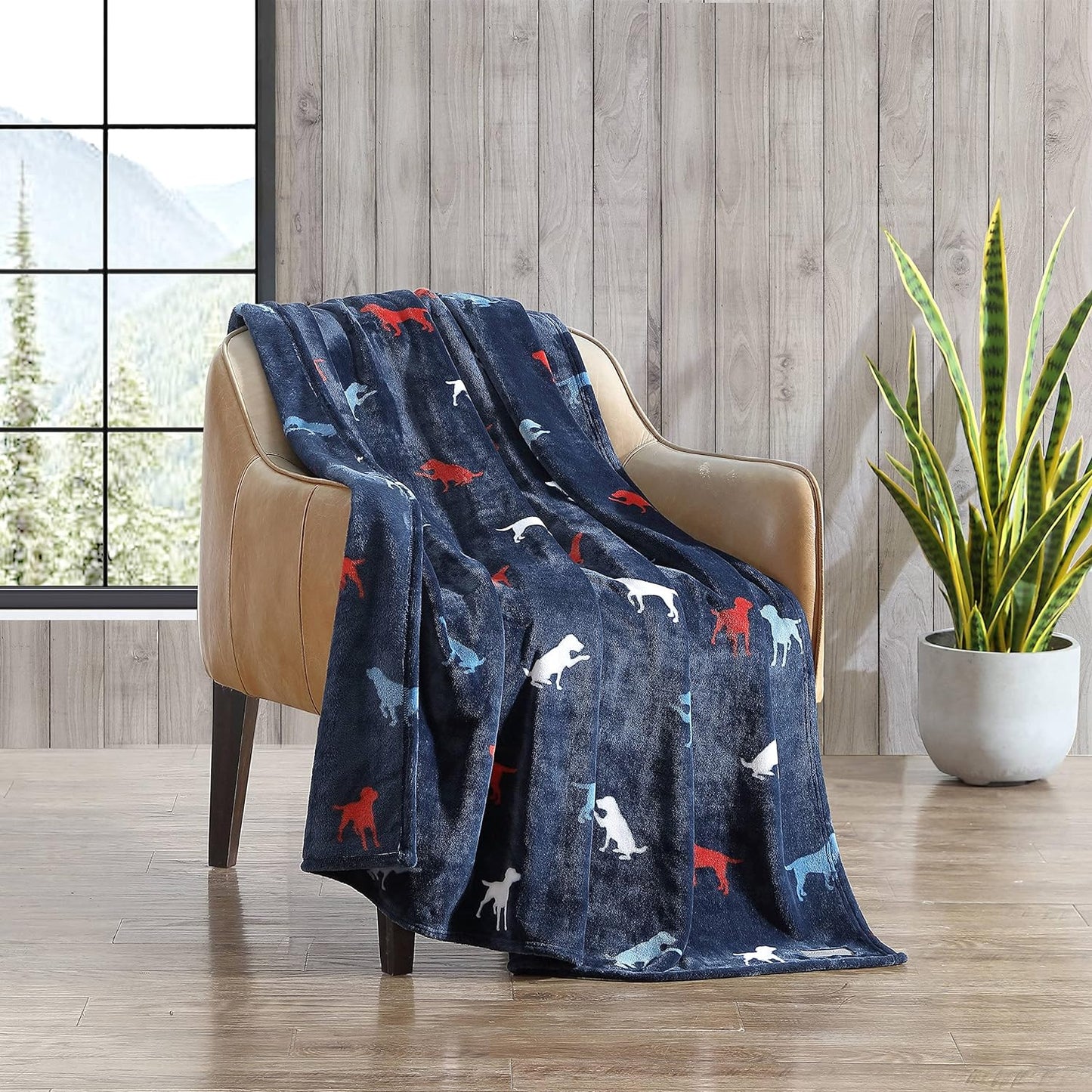 Eddie Bauer - Blanket, Super Soft Reversible Sherpa & Brushed Fleece Bedding, Throw Blankets for Couch, Ideal for Lounging (Clyde Hill Stripe)