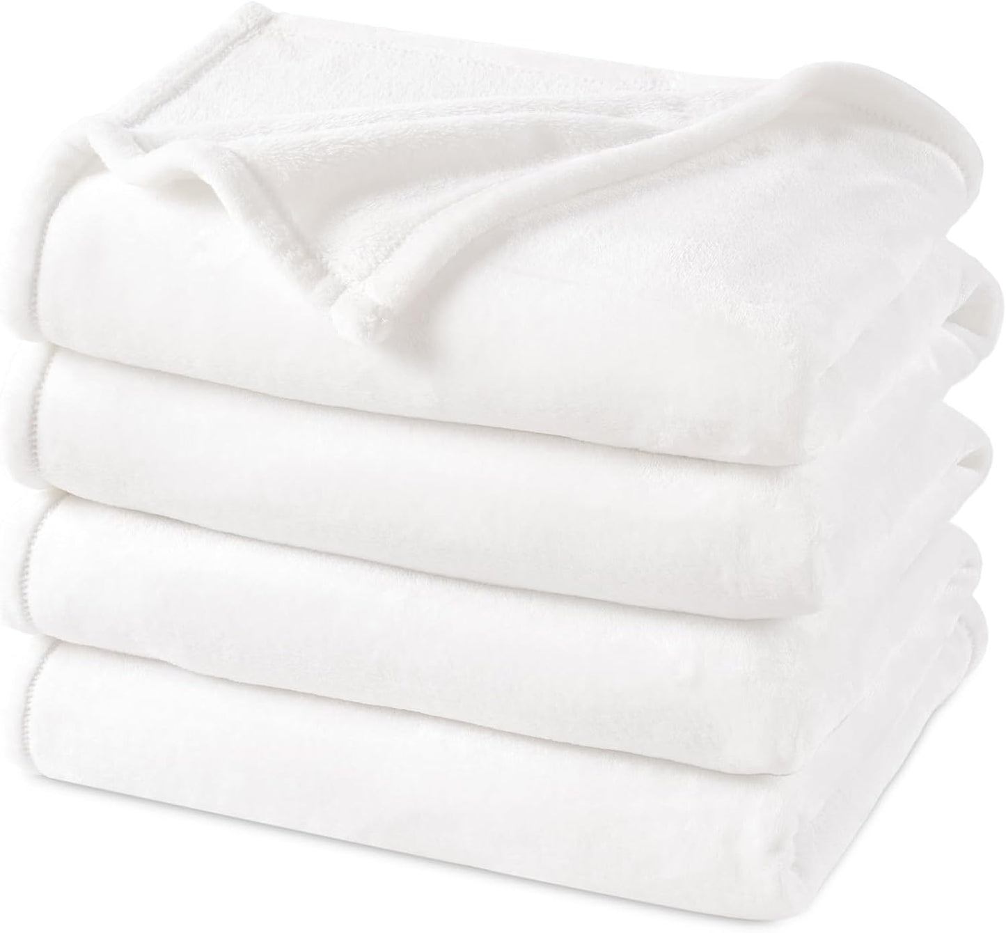 PHF Ultra Soft Fleece Blanket Twin Size, No Shed No Pilling Luxury Plush Cozy 300GSM Lightweight Blanket for Bed, Couch, Chair, Sofa Suitable for All Season, 66" x 90", Khaki