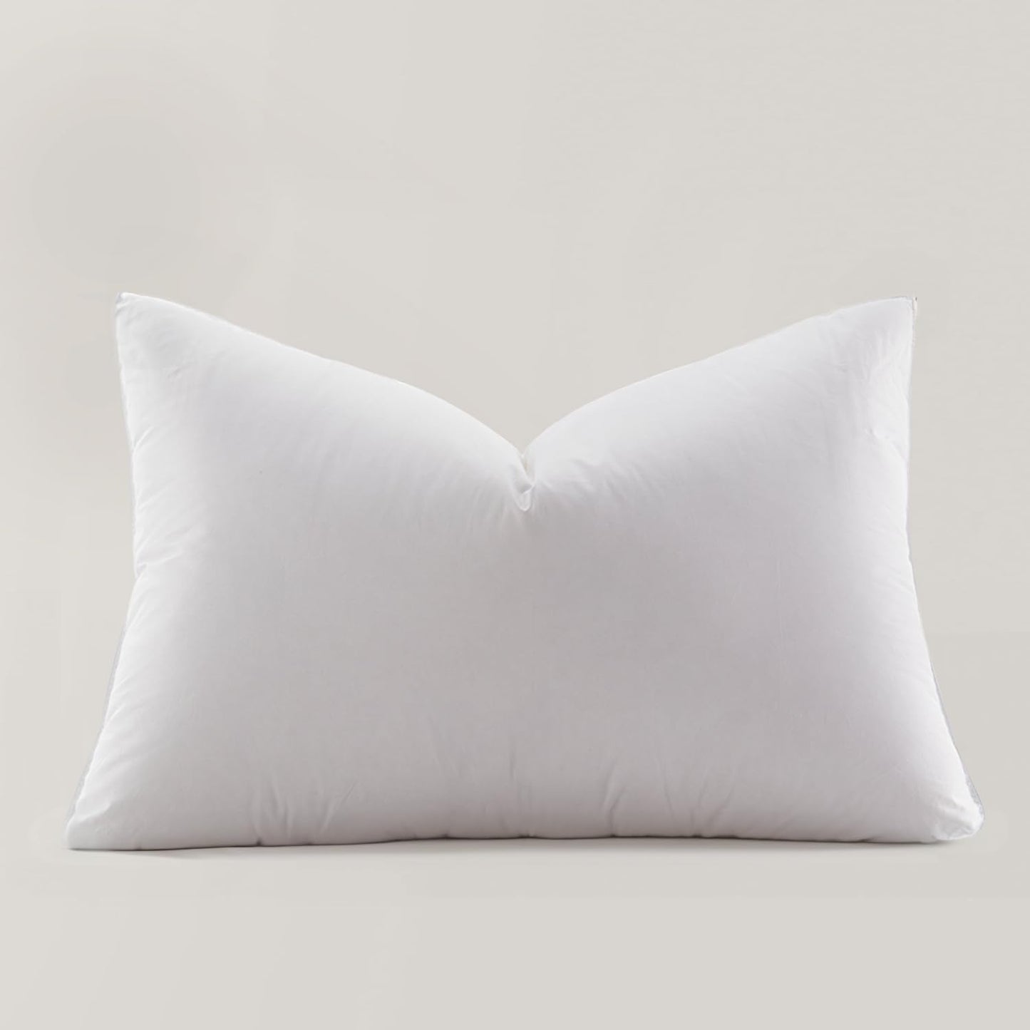 Globon Luxury Down Pillows King Size Set of 2, 100% Cotton Shell Hotel Collection Bed Pillows for Sleeping, Medium Firm Down Surrounded Feather Pillow 20" x 36"