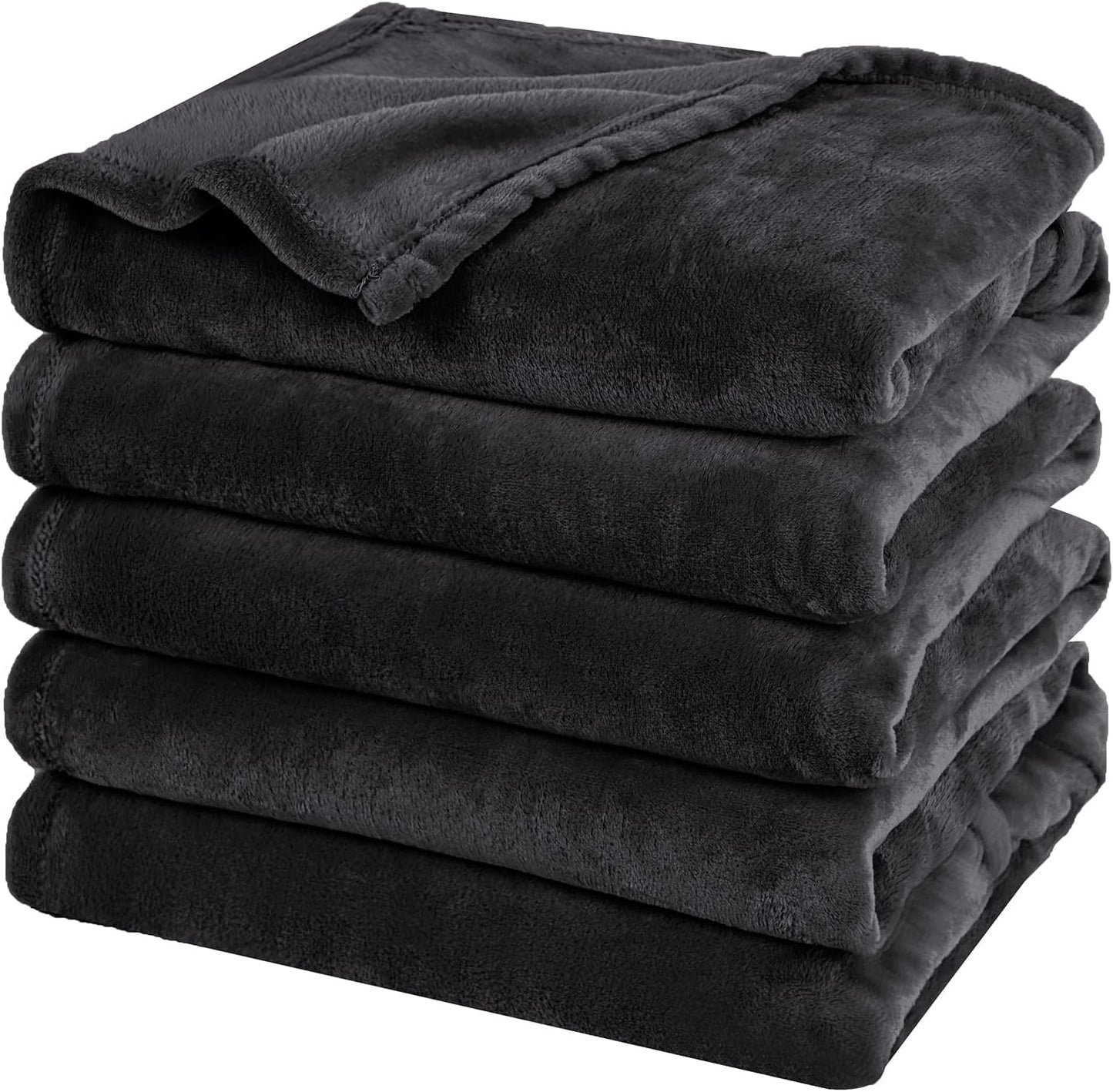 PHF Ultra Soft Fleece Blanket Twin Size, No Shed No Pilling Luxury Plush Cozy 300GSM Lightweight Blanket for Bed, Couch, Chair, Sofa Suitable for All Season, 66" x 90", Khaki