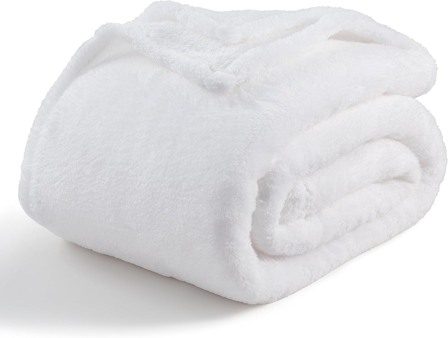 Berkshire Blanket Classic Extra-Fluffy™ Plush Throw Blanket, Soft Fuzzy Fluffy Long Hair Throw Blanket for Couch Sofa Bed, Blue Mist, 50x60 Inches