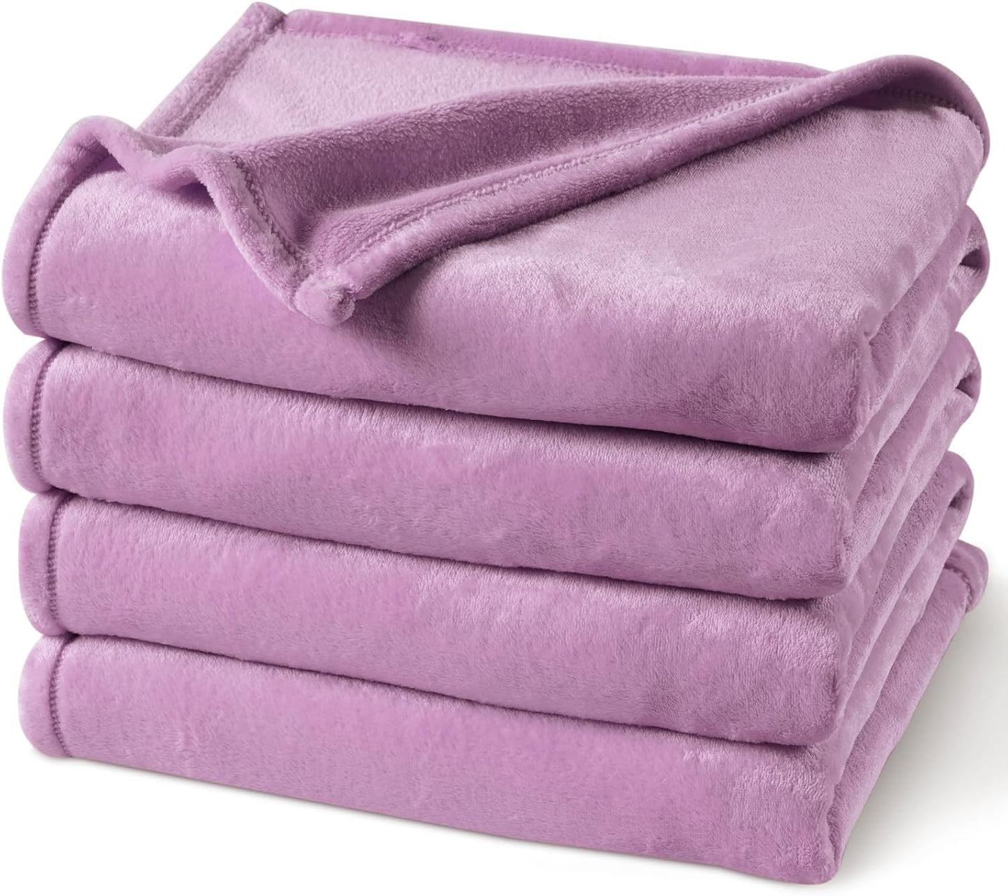 PHF Ultra Soft Fleece Blanket Twin Size, No Shed No Pilling Luxury Plush Cozy 300GSM Lightweight Blanket for Bed, Couch, Chair, Sofa Suitable for All Season, 66" x 90", Khaki