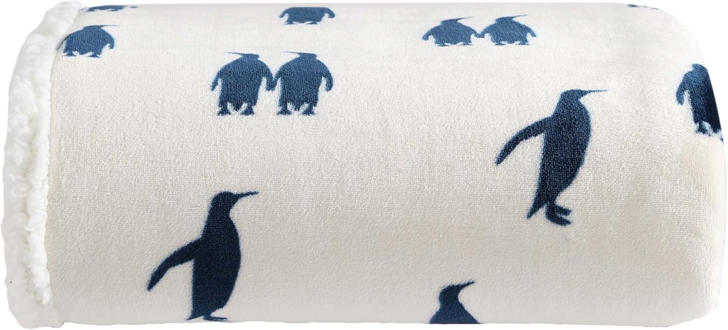 Eddie Bauer - Blanket, Super Soft Reversible Sherpa & Brushed Fleece Bedding, Throw Blankets for Couch, Ideal for Lounging (Clyde Hill Stripe)