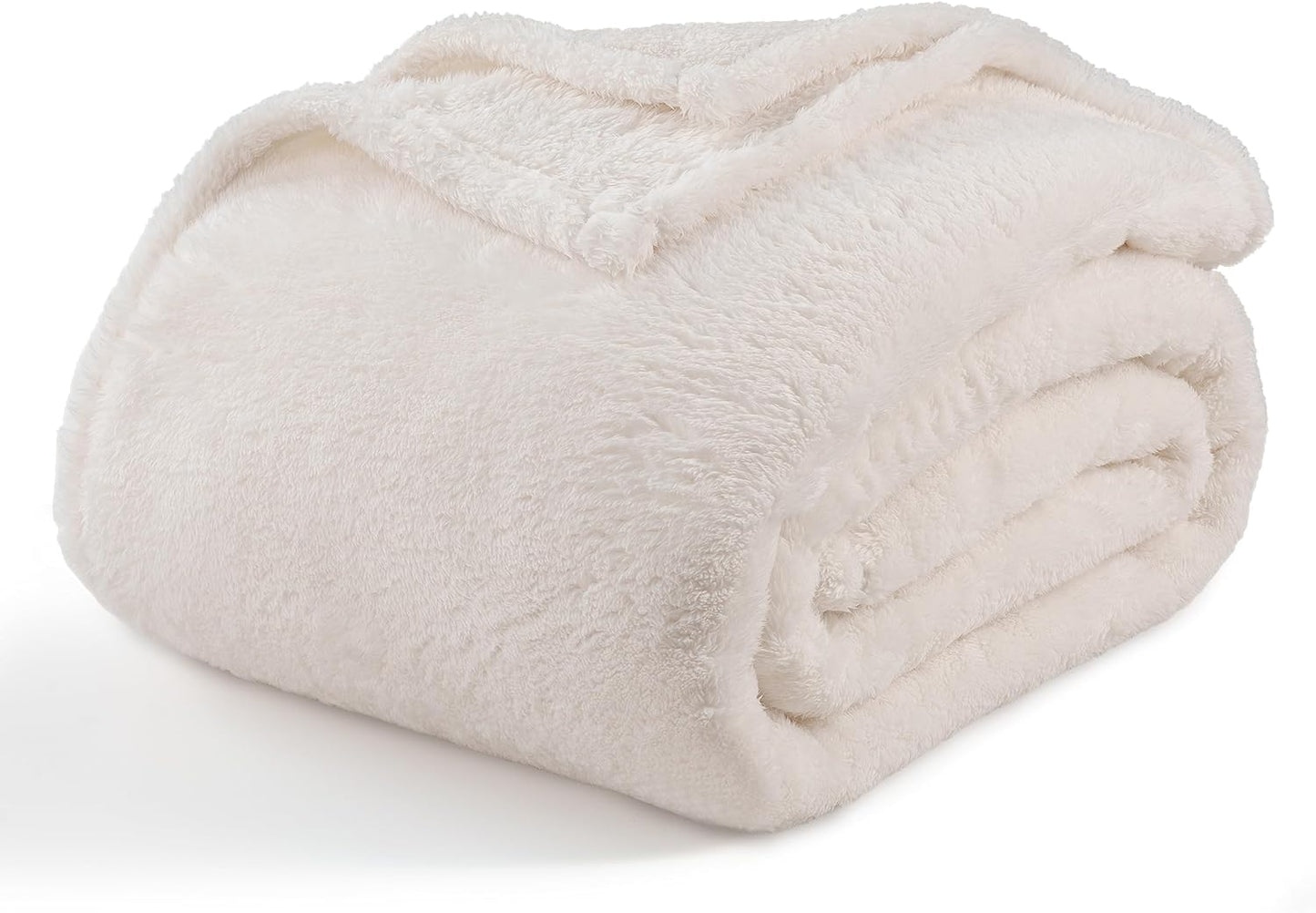 Berkshire Blanket Classic Extra-Fluffy™ Plush Throw Blanket, Soft Fuzzy Fluffy Long Hair Throw Blanket for Couch Sofa Bed, Blue Mist, 50x60 Inches