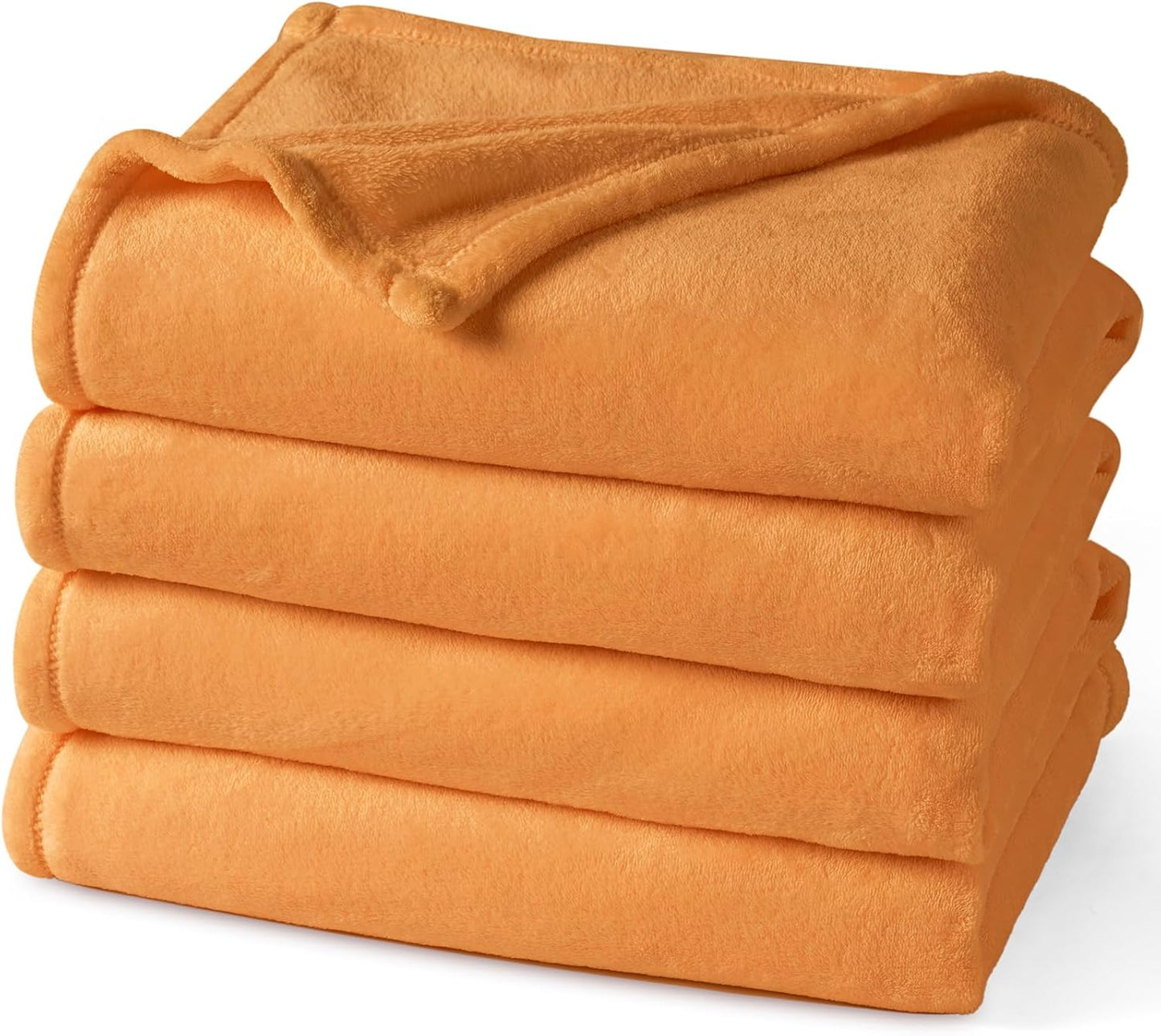PHF Ultra Soft Fleece Blanket Twin Size, No Shed No Pilling Luxury Plush Cozy 300GSM Lightweight Blanket for Bed, Couch, Chair, Sofa Suitable for All Season, 66" x 90", Khaki