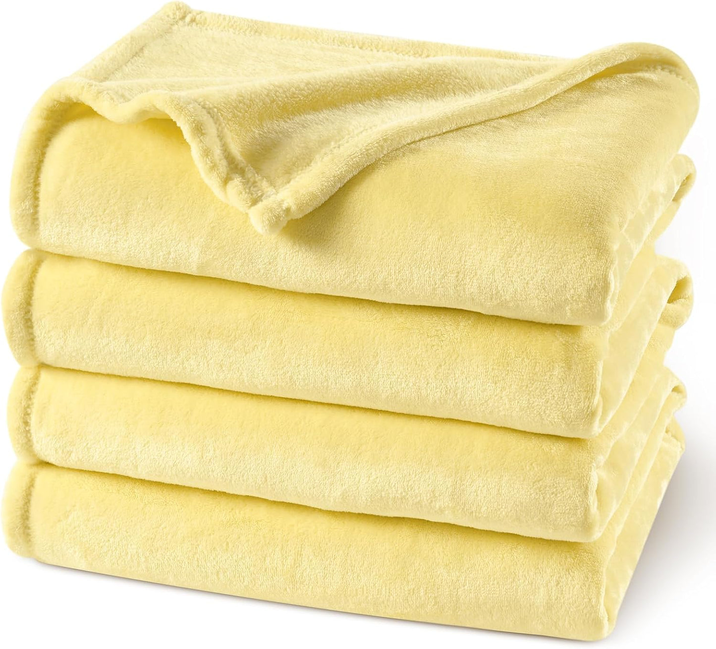 PHF Ultra Soft Fleece Blanket Twin Size, No Shed No Pilling Luxury Plush Cozy 300GSM Lightweight Blanket for Bed, Couch, Chair, Sofa Suitable for All Season, 66" x 90", Khaki