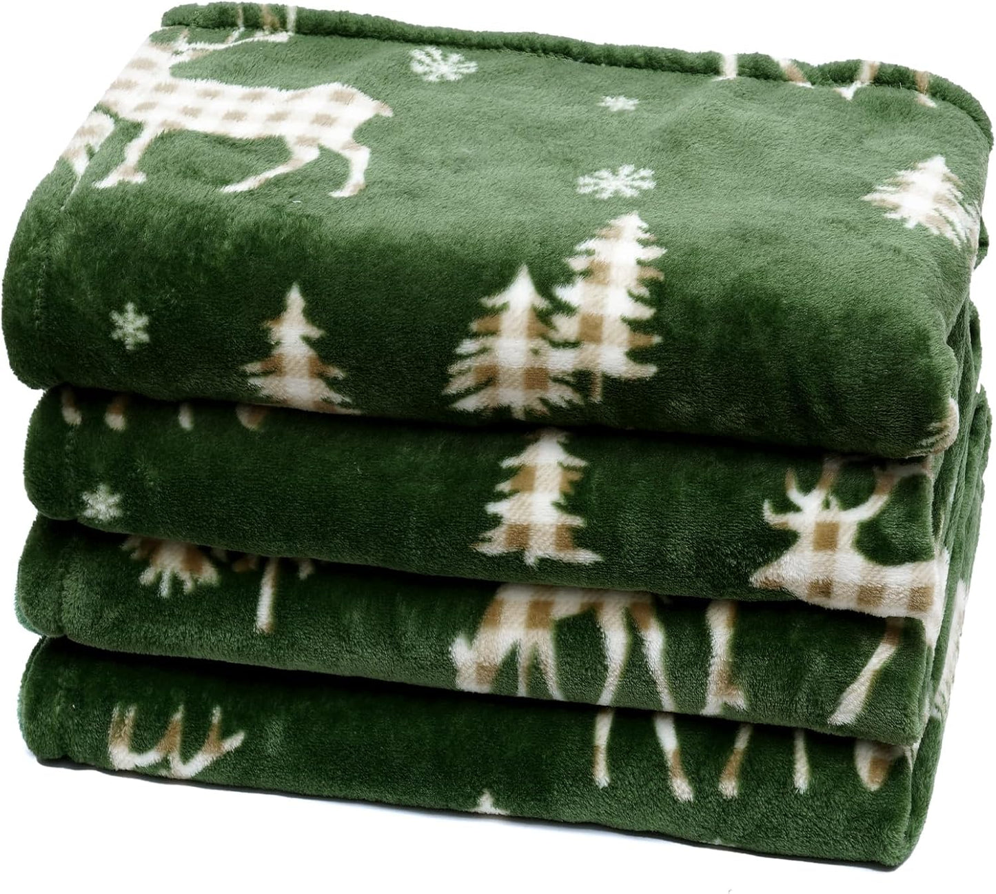 PHF Ultra Soft Fleece Blanket Twin Size, No Shed No Pilling Luxury Plush Cozy 300GSM Lightweight Blanket for Bed, Couch, Chair, Sofa Suitable for All Season, 66" x 90", Khaki