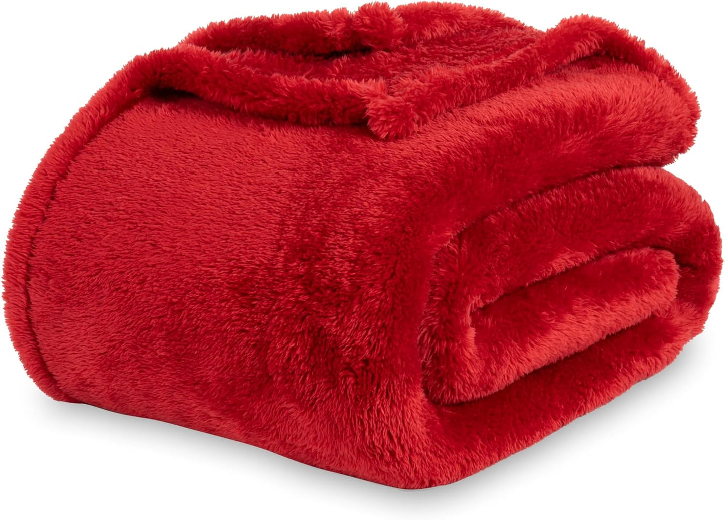 Berkshire Blanket Classic Extra-Fluffy™ Plush Throw Blanket, Soft Fuzzy Fluffy Long Hair Throw Blanket for Couch Sofa Bed, Blue Mist, 50x60 Inches