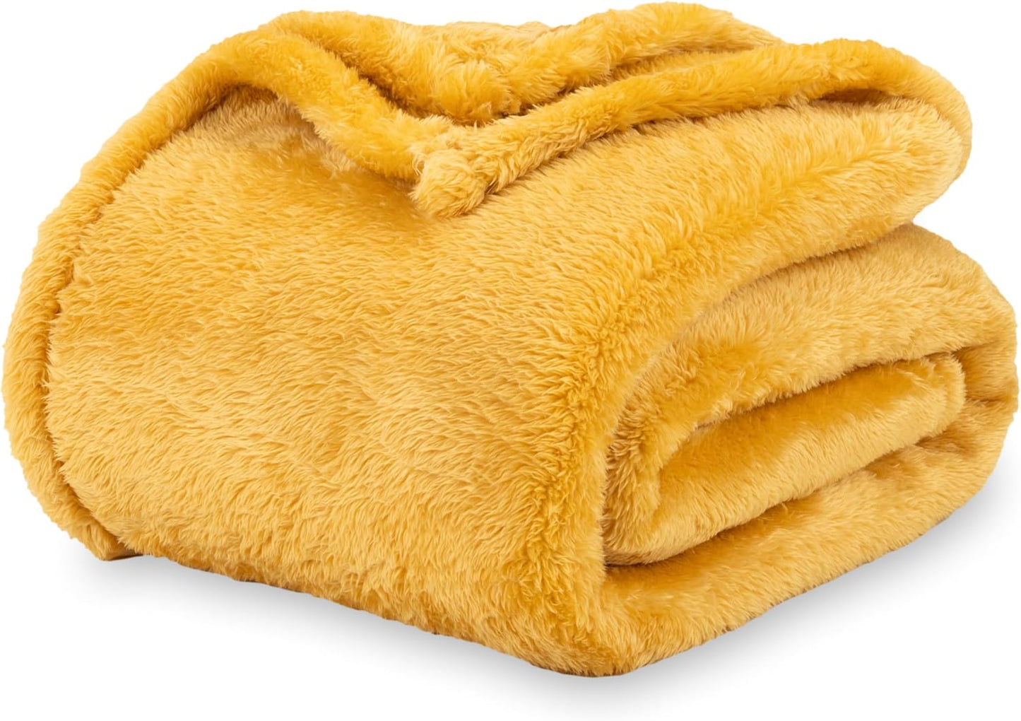 Berkshire Blanket Classic Extra-Fluffy™ Plush Throw Blanket, Soft Fuzzy Fluffy Long Hair Throw Blanket for Couch Sofa Bed, Blue Mist, 50x60 Inches