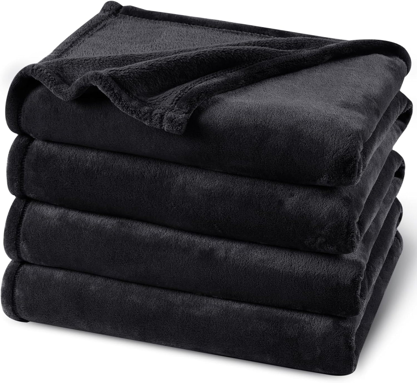 PHF Ultra Soft Fleece Blanket Twin Size, No Shed No Pilling Luxury Plush Cozy 300GSM Lightweight Blanket for Bed, Couch, Chair, Sofa Suitable for All Season, 66" x 90", Khaki