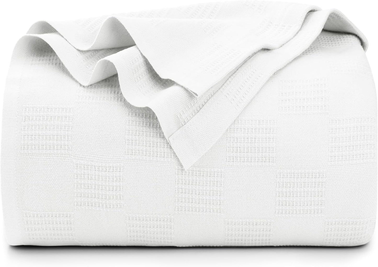 Utopia Bedding Smoke Gray 100% Cotton Blanket [Queen Size - 90x90 Inch] 350GSM Lightweight, Soft and Breathable Thermal Blanket for All Seasons