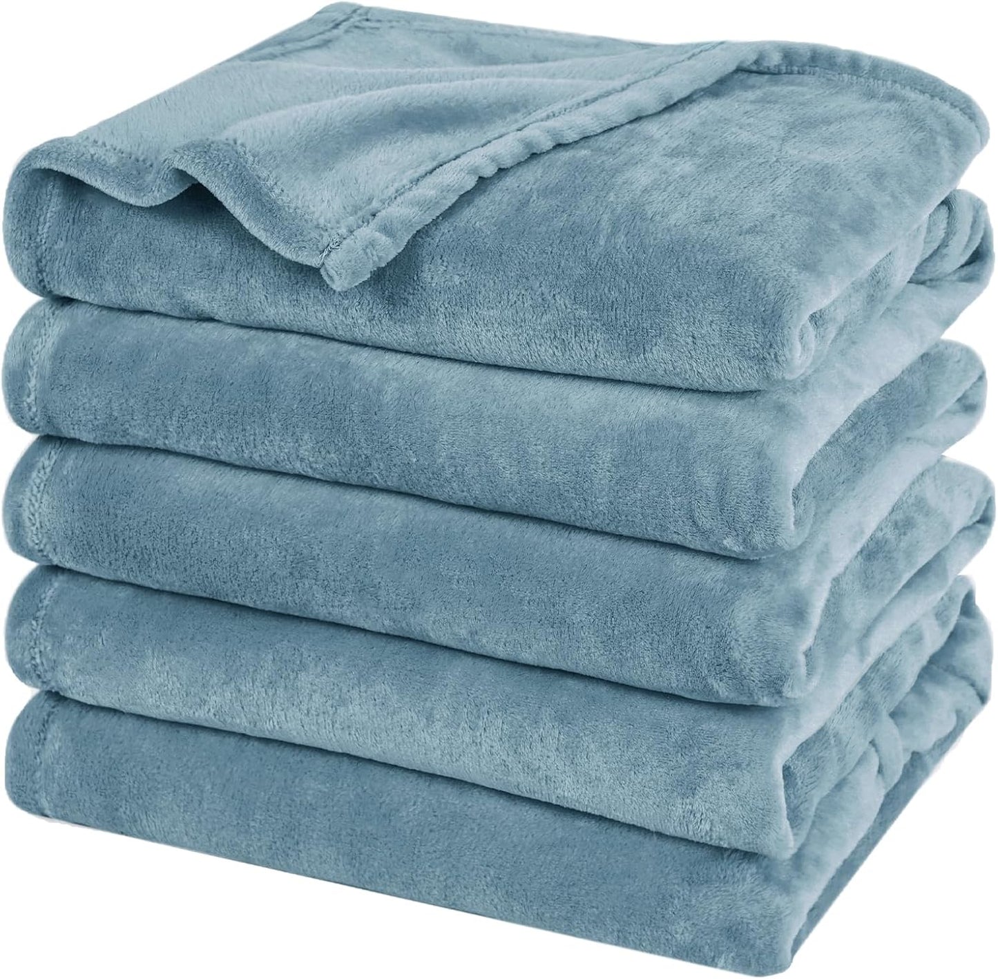 PHF Ultra Soft Fleece Blanket Twin Size, No Shed No Pilling Luxury Plush Cozy 300GSM Lightweight Blanket for Bed, Couch, Chair, Sofa Suitable for All Season, 66" x 90", Khaki