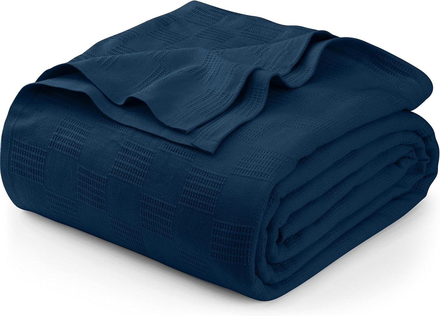 Utopia Bedding Smoke Gray 100% Cotton Blanket [Queen Size - 90x90 Inch] 350GSM Lightweight, Soft and Breathable Thermal Blanket for All Seasons
