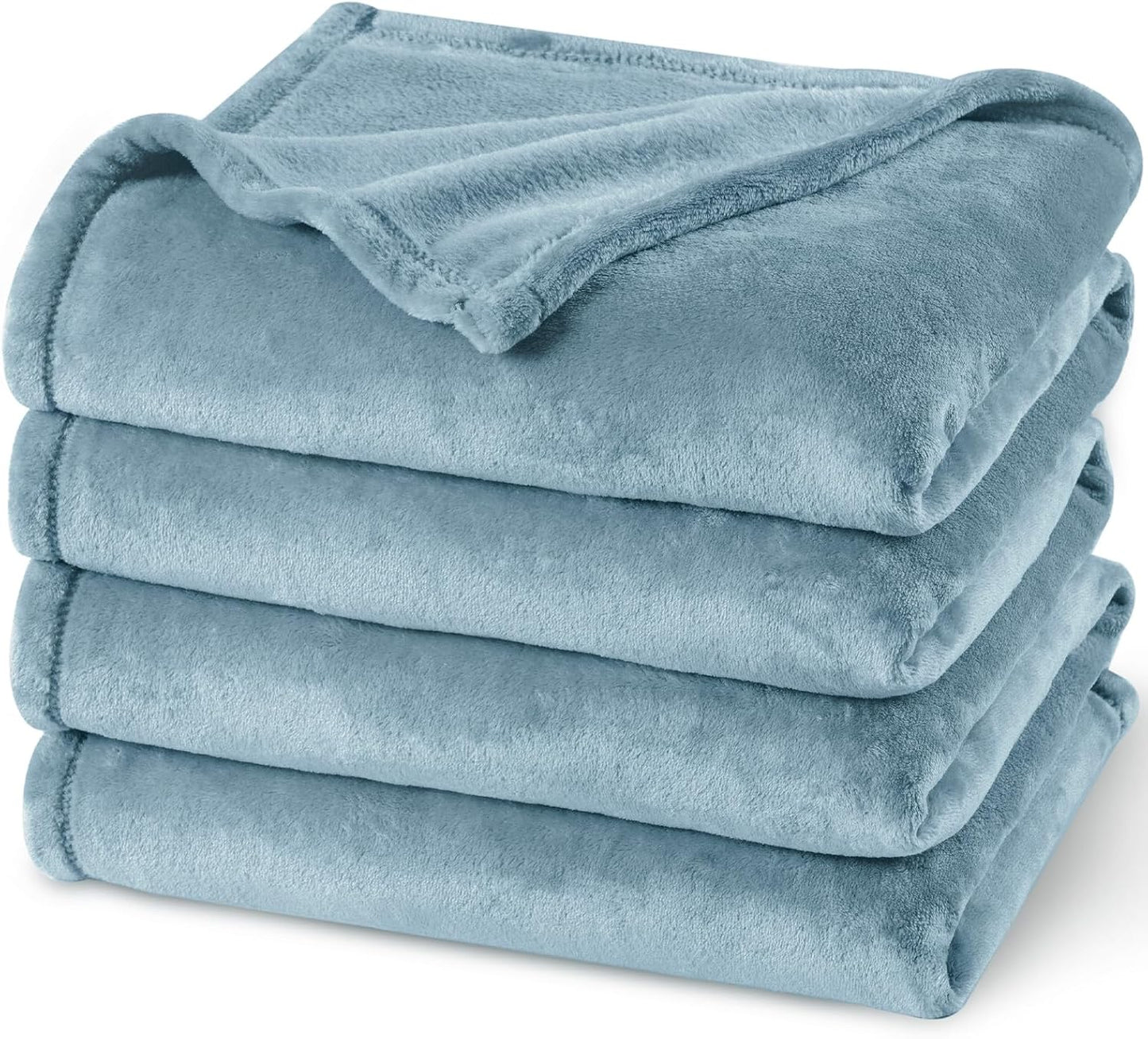 PHF Ultra Soft Fleece Blanket Twin Size, No Shed No Pilling Luxury Plush Cozy 300GSM Lightweight Blanket for Bed, Couch, Chair, Sofa Suitable for All Season, 66" x 90", Khaki