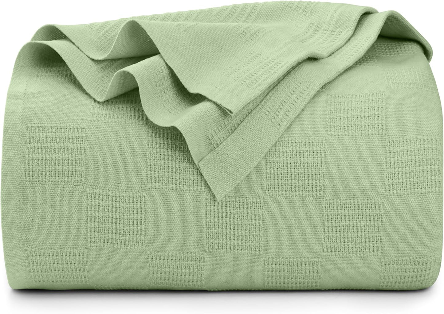 Utopia Bedding Smoke Gray 100% Cotton Blanket [Queen Size - 90x90 Inch] 350GSM Lightweight, Soft and Breathable Thermal Blanket for All Seasons