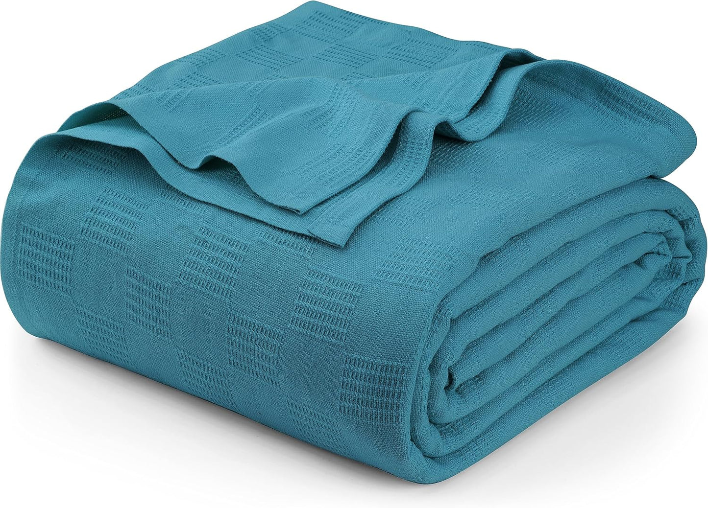 Utopia Bedding Smoke Gray 100% Cotton Blanket [Queen Size - 90x90 Inch] 350GSM Lightweight, Soft and Breathable Thermal Blanket for All Seasons
