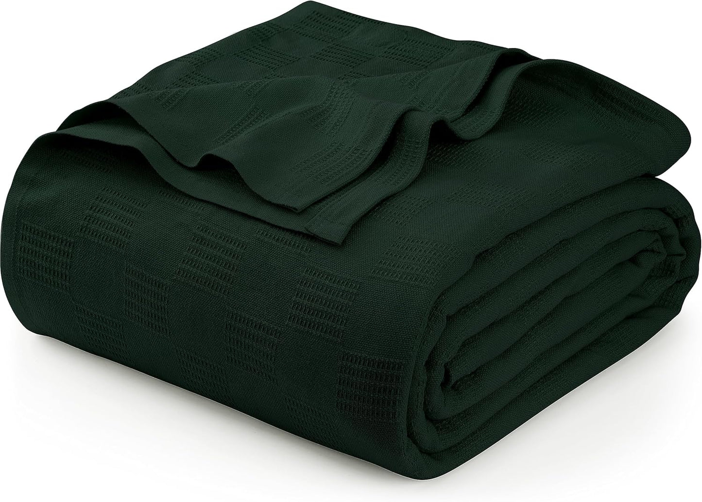 Utopia Bedding Smoke Gray 100% Cotton Blanket [Queen Size - 90x90 Inch] 350GSM Lightweight, Soft and Breathable Thermal Blanket for All Seasons