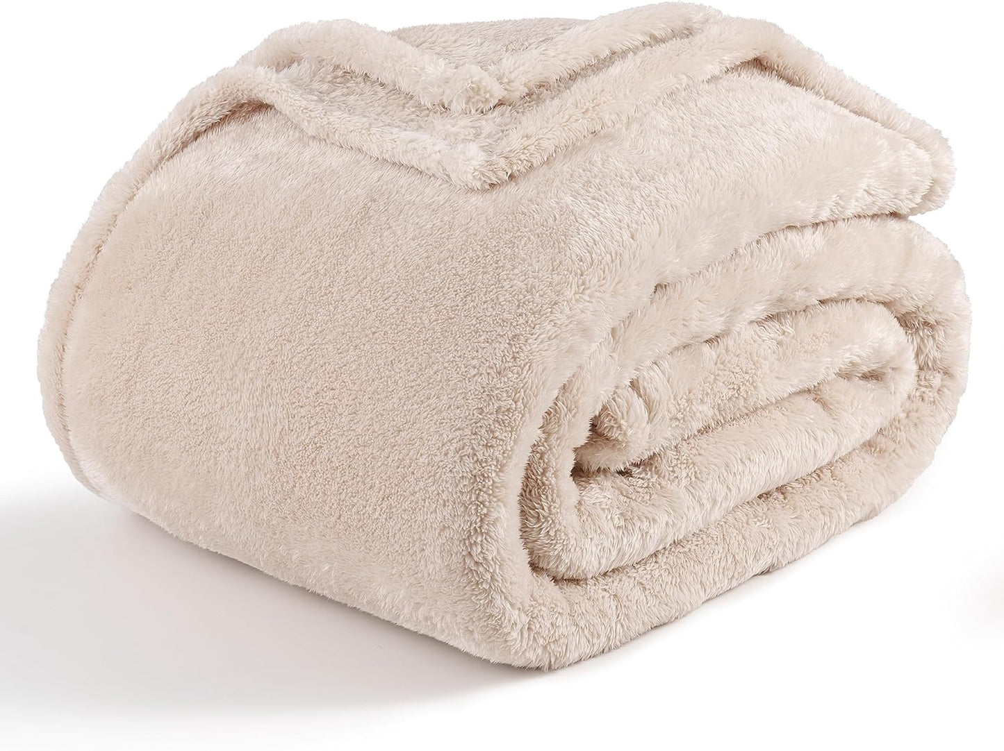 Berkshire Blanket Classic Extra-Fluffy™ Plush Throw Blanket, Soft Fuzzy Fluffy Long Hair Throw Blanket for Couch Sofa Bed, Blue Mist, 50x60 Inches